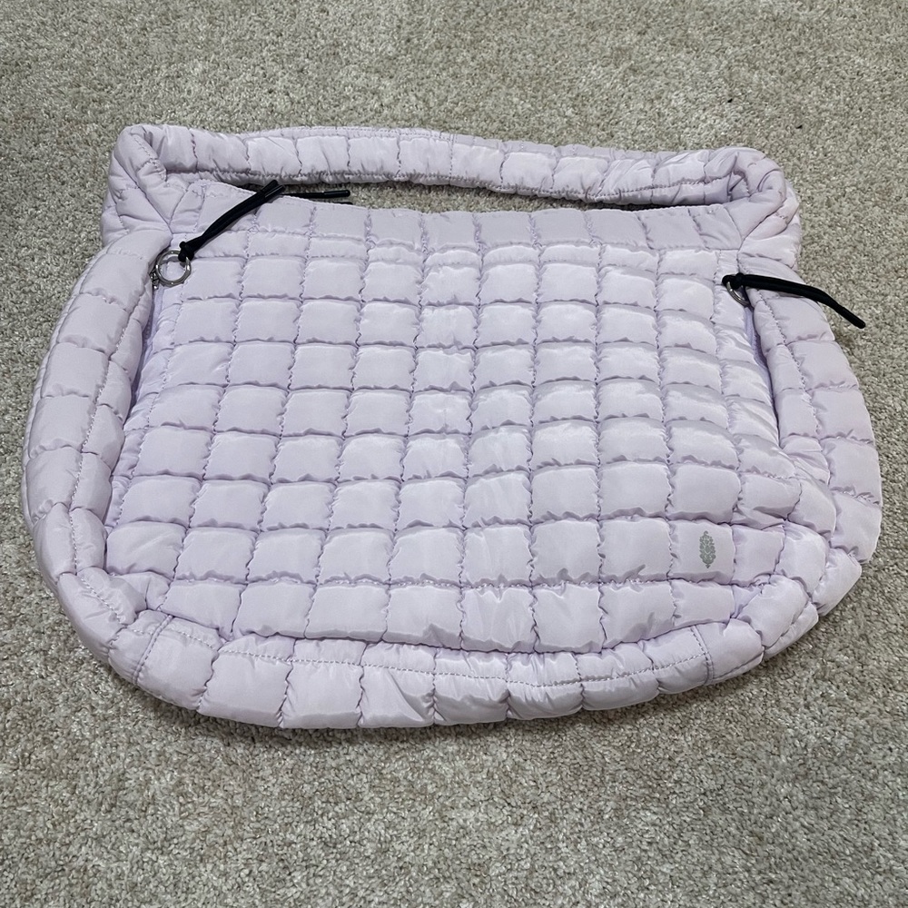 Free People Quilted Lavender Carryall Bag